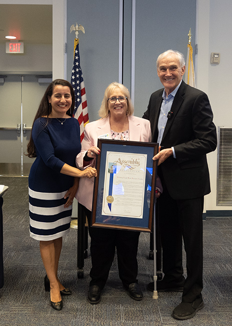 Asm. Bennett and Asm. Limón with honoree