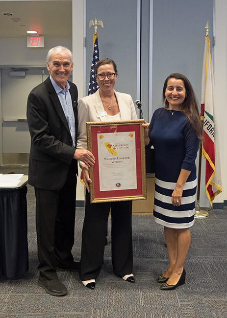 Asm. Bennett and Asm. Limón with honoree