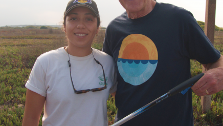 Asm. Bennett with Coastal Keepers staffer