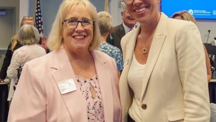 2024 Nonprofits of the Year, Housing Trust Fund of Ventura County and Women's Economic Ventures respectively represented by Linda Braunschweiger (left), Nicki Parr (right)