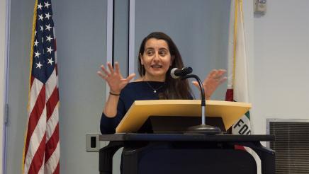 Sen. Limón speaking