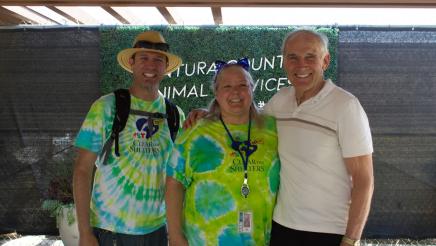 Asm. Bennett (right) with Interim Director Donna Gillesby (center) and Marketing Manager Randy Friedman (left)