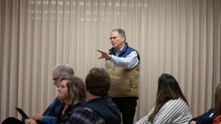 Councilmember Tony Trembley asks a question 