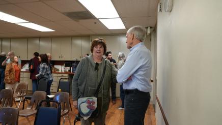 Assemblymember Bennett speaks with Former Supervisor Kathy Long