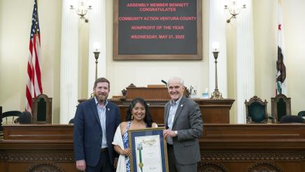 Asm. Bennett honoring Community Action Ventura County on the Assembly Floor