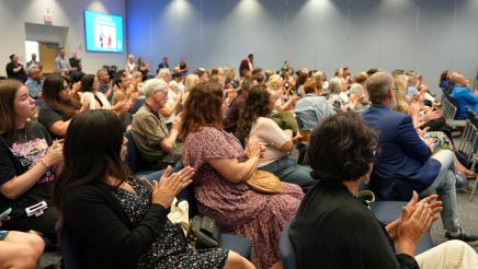 Audience applauds for recognition of Nonprofits of the Year.